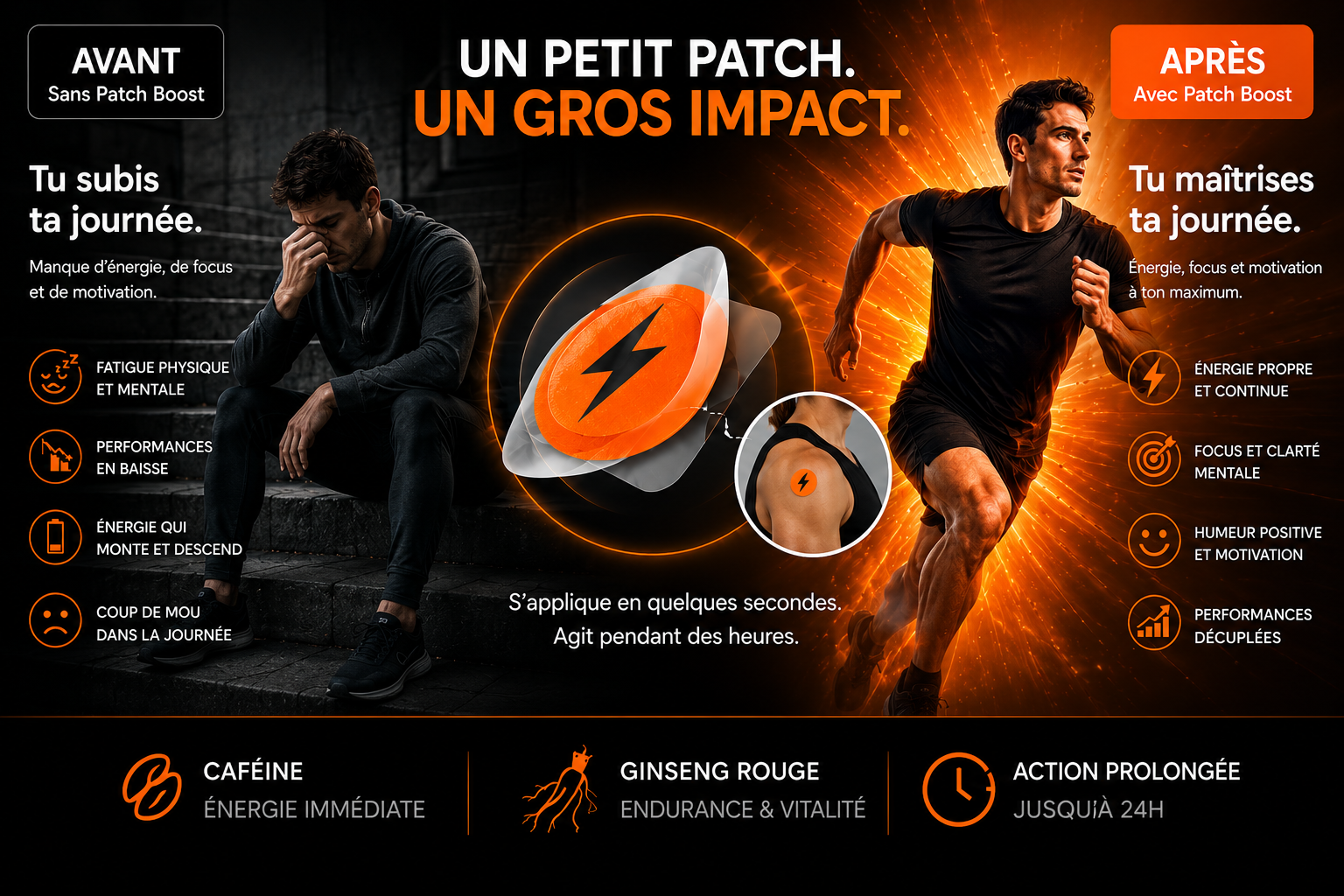 Un petit patch, un gros impact : avant sans Patch Boost vs après avec Patch Boost